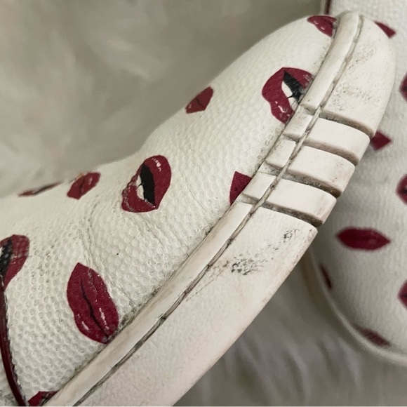 Bally Lips Print Slip On Sneakers Shoes - Picture 5 of 11